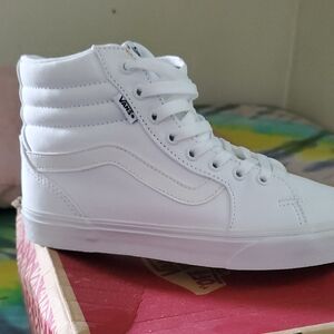 Vans Classic White High-Top Sneakers